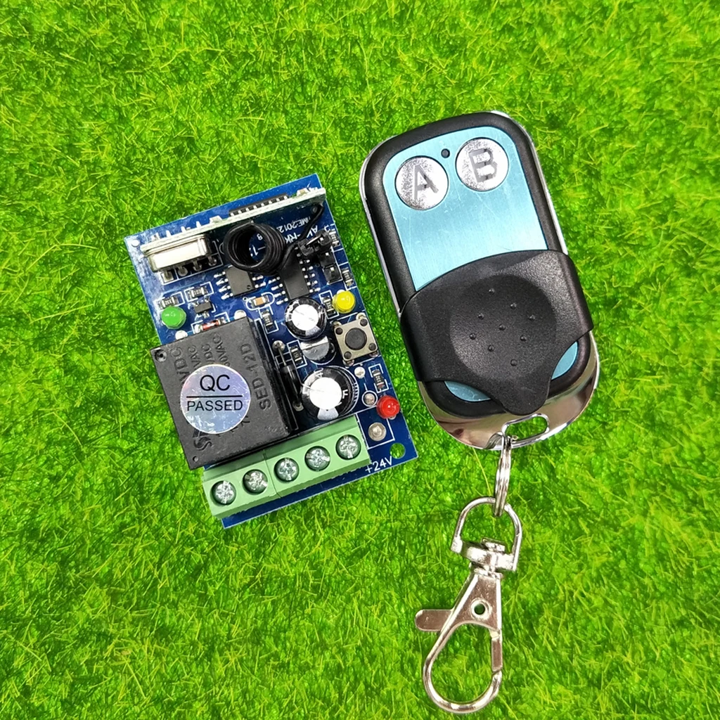 DC 12V 1CH Channel 433Mhz RF Relay Smart Wireless Remote Control Switch Receiver with Transmitter 