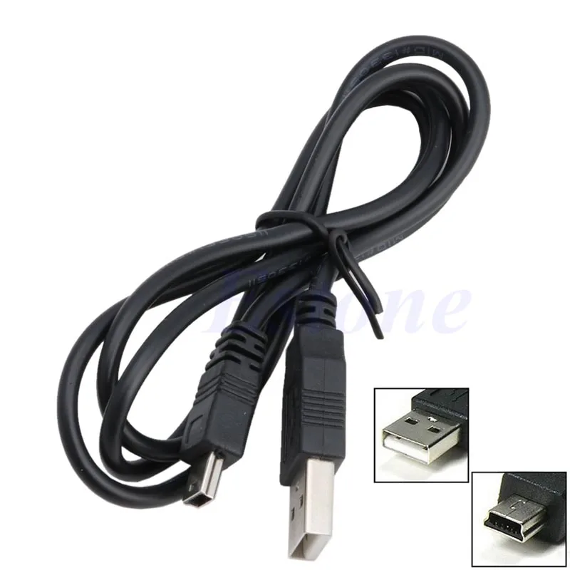 

Free Shipping USB 2.0 Male A to Mini 5 Pin B Charger Cord Charging Data Sync Cable Adapter New