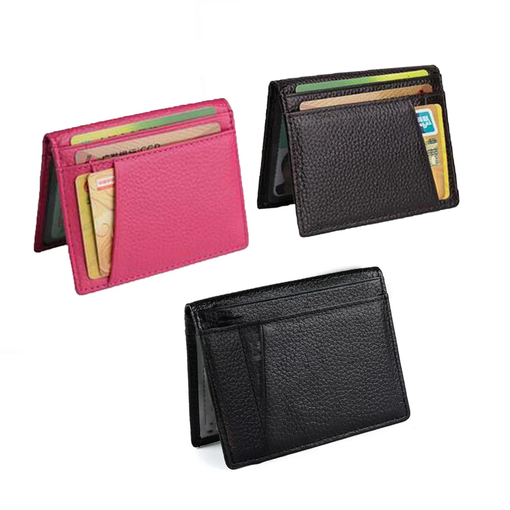 

Genuine Leather Slim Wallet Men's Wallet Soft Business Card Holder 100% Sheepskin Small Wallet Card Wallet Credit Card Holder