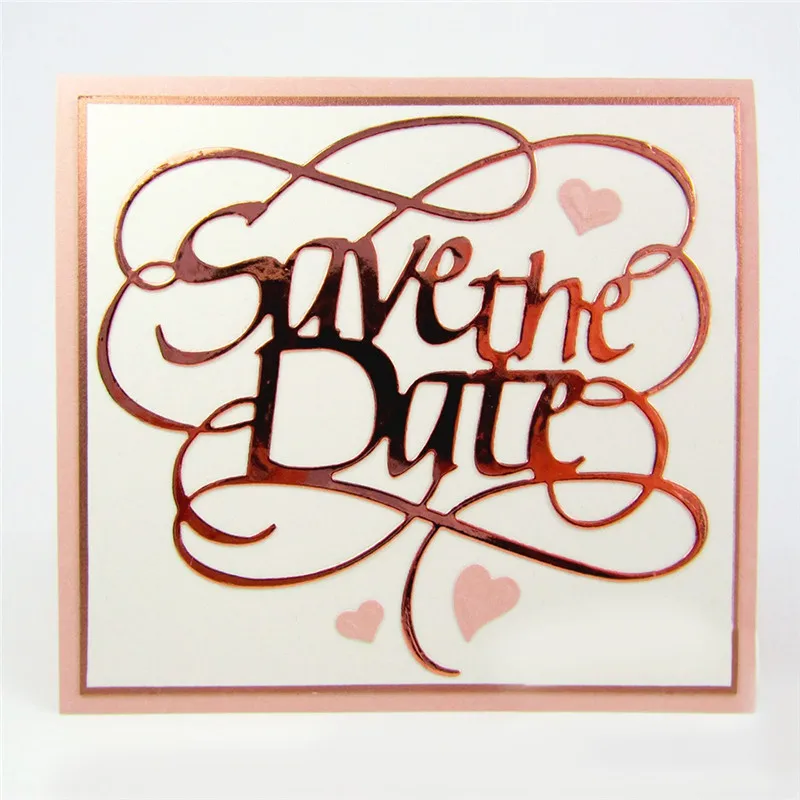 

DiyArts 1 Pcs/lot Metal Cutting Dies Scrapbooking for Card Making DIY Embossing Cuts New Craft Dies Letters Save The Date