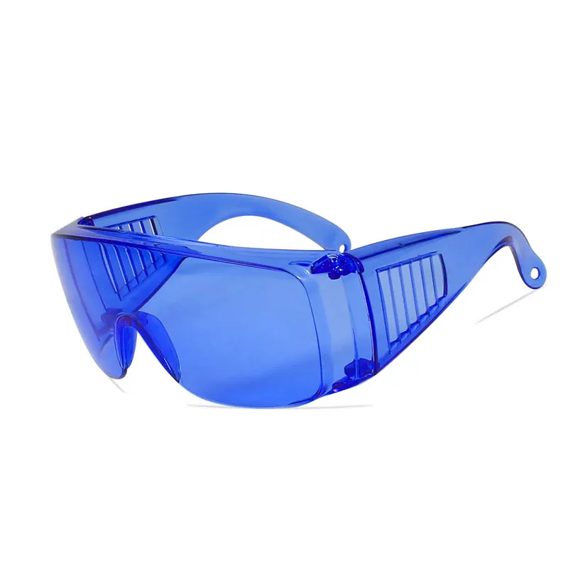 VANLOOK фестивальные солнцезащитные очки, вечерние очки в стиле рэп, Необычные большие солнцезащитные очки для женщин и мужчин, прозрачные женские модные цельные красные очки для косплея - Цвет линз: Blue