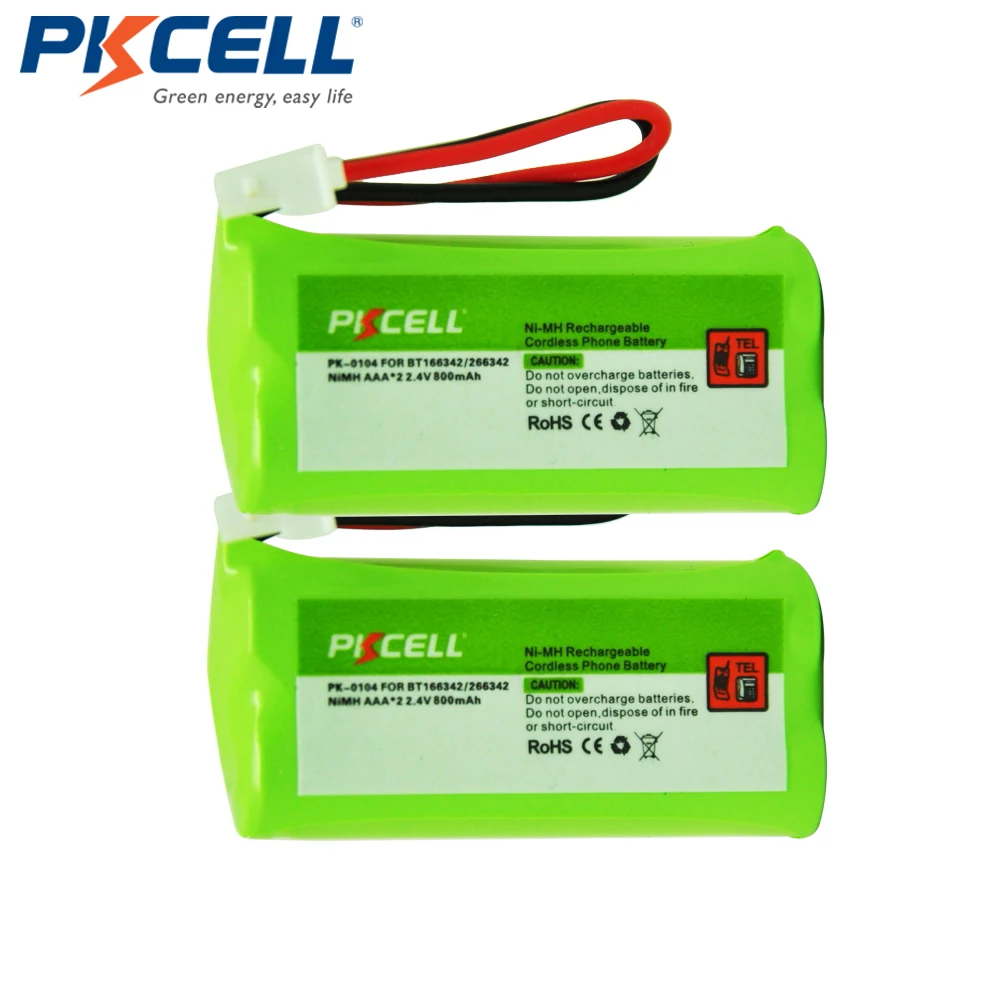 2x2 4 V ni-mh аккумуляторная батарея AAA 800mAh 2 вольт NiMh перезаряжаемая для BT166342/266342 JST-HE