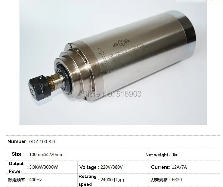 3KW 100mm size