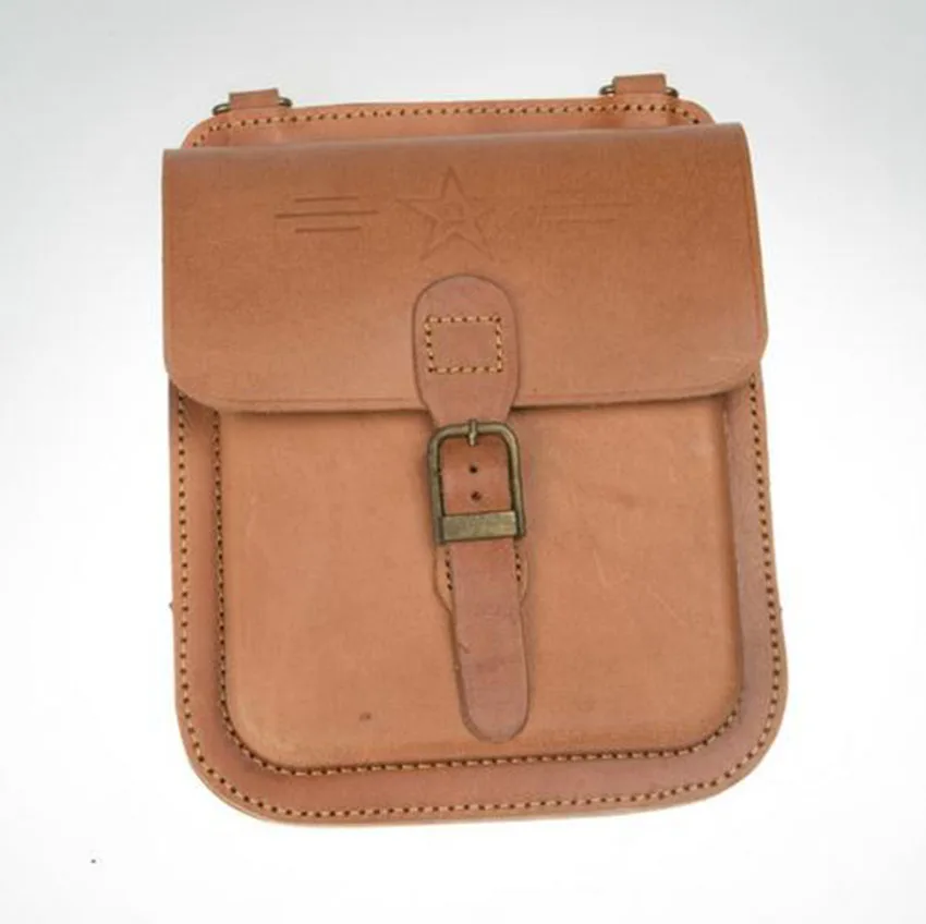 

COMMUNIST WW2 CHINA OFFICER'S FIELD 81 LEATHER MAP BAG BOYT MAP Pack RARE CN