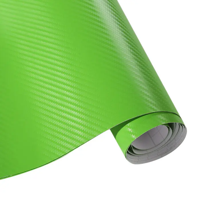 127 см* 20 см 3d-винил с рисунком под углеродное волокно пленка водонепроницаемые автомобильные наклейки автомобиля Стайлинг обертывание для авто автомобиля детализация автомобиля аксессуары - Название цвета: Зеленый