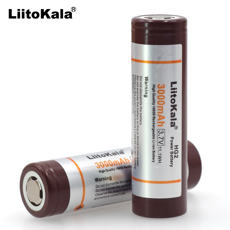 

Liitokala new original for 18650HG2 3000mAh 3.6V 18650 lithium continuous discharge 20A dedicated electronic battery