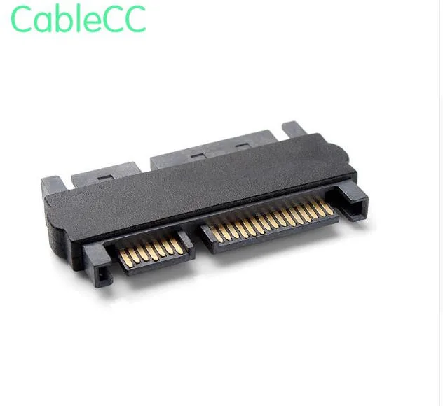 

3.5" & 2.5inch SATA 22Pin 7+15 Male to SATA 22P 7+15 Male extension convertor Straight adapter
