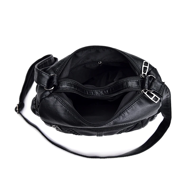 Ladies Bag Soft PU Leather Shoulder Bag Female Handbag Hobo Messenger Feminina Luxury Women Designer Bolsos Mujer Sac A Main