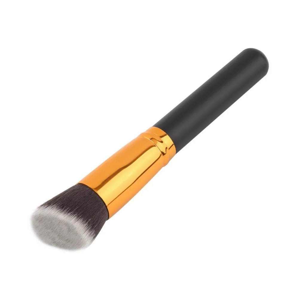 

Cosmetic Make up Powder Foundation Brush Blush Angled Flat Top Base Liquid Cosmetic Makeup Brush Tool