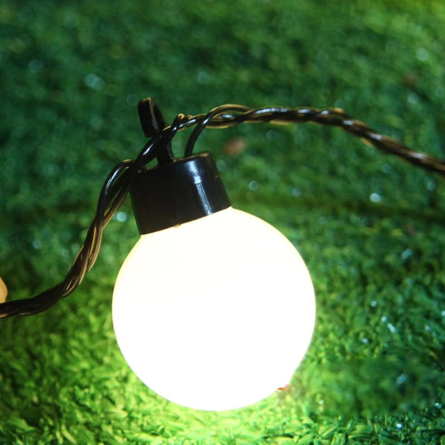 

4CM Super Big Ball LED String Light 5M 20LEDs AC110V/220V Indoor Decoration Wedding Decoration Fairy Lights
