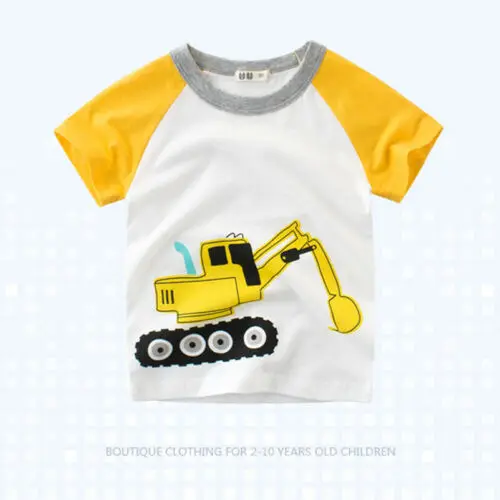

Children Summer Clothing Baby Boy T-Shirt Cotton Short Sleeve T-shirt Kid Boy Casual Sport T-shirt 1-10Y Shirt