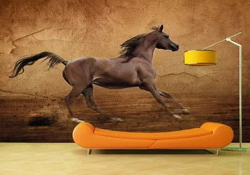 

Custom Wallpaper Murals Running Horse Self Adhesive Vinyl Wall Sticker Wall Paper Art Wall Painting Living Room
