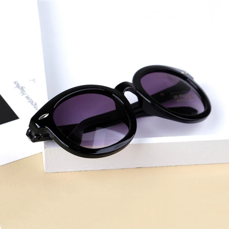 GLAUSA детские солнцезащитные очки детские черные солнцезащитные очки анти-УФ детские солнцезащитные очки для девочек и мальчиков солнцезащитные очки - Цвет линз: black