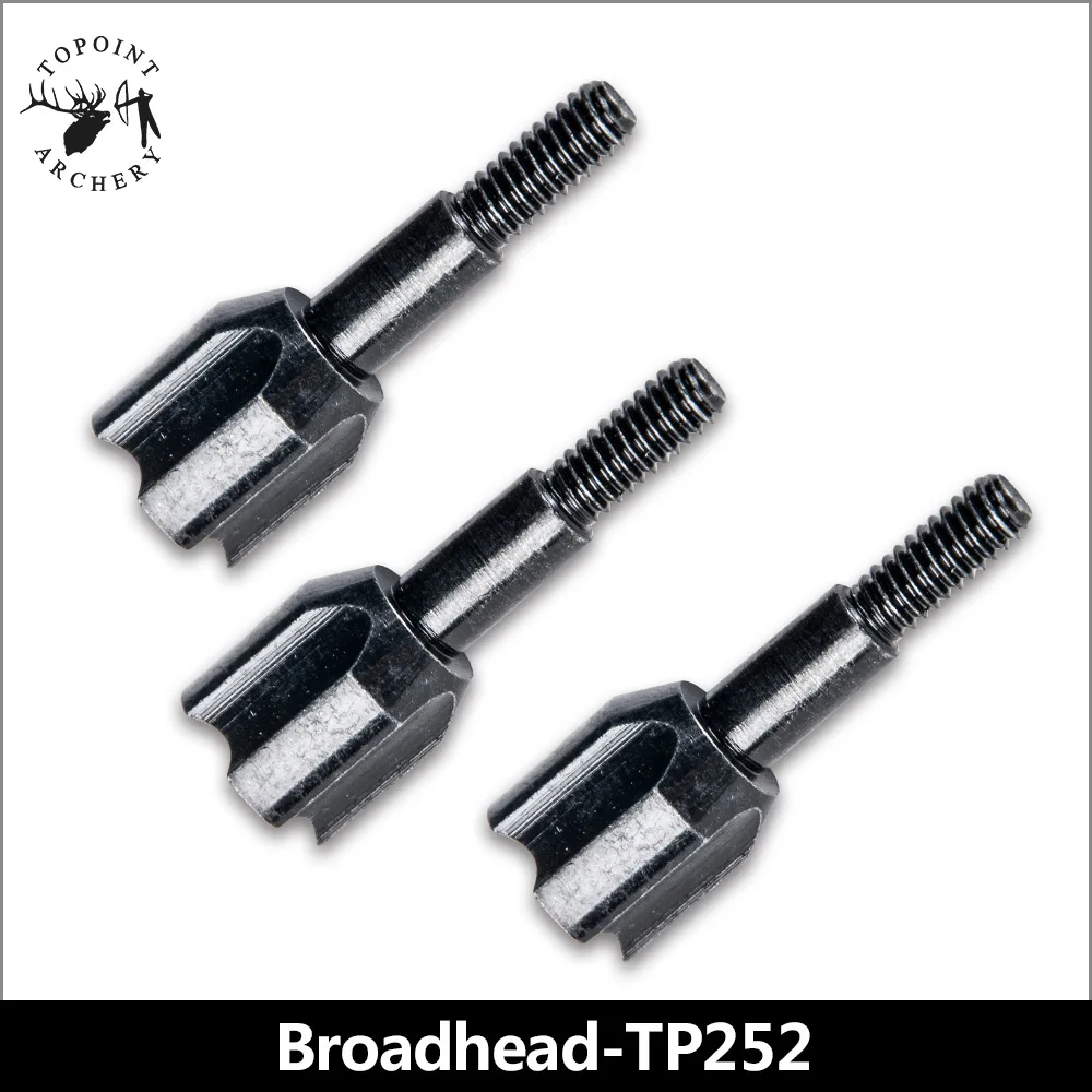 

Topoint Archery,3PCS Broadheads,Stainless Steel Hunting Arrowheads Points Broadhead 100 Grain Archery Compound Bow Arrow