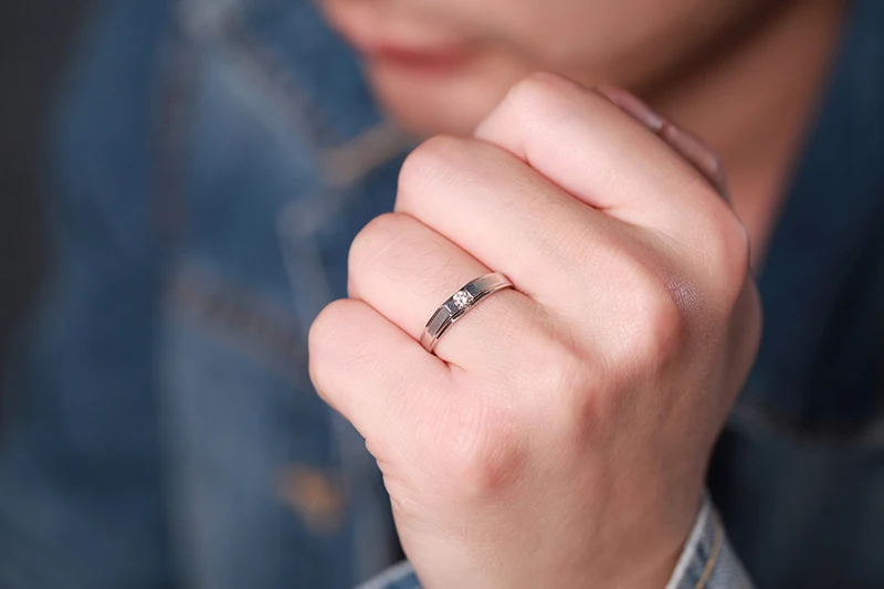 ZOCAI ценит привязку натуральное 0 15 CT сертифицированное H / SI бриллиантовое