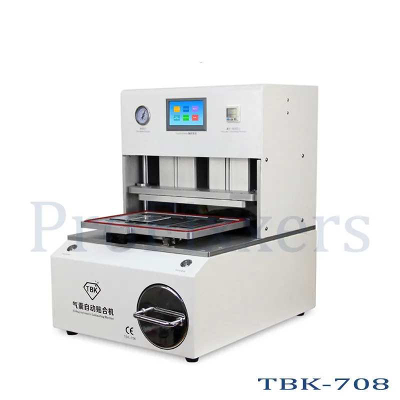 

New All In One New Design forCurved Screen OCA LCD Laminating Machine Bubble Remover Built-in Vacuum Pump Air Compressor TBK 708