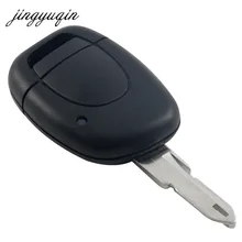 Jingyuqin 1 Кнопка Uncut лезвие дистанционного ключа автомобиля оболочки для Renault Twingo Clio Kangoo Master без чипа бесключевая запись Fob чехол