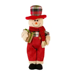 Санта Клаус Лось Снеговик 38 см анимированные плюшевые игрушки куклы чучело Рождественский подарок коллекция подарок Прямая доставка MJ1105