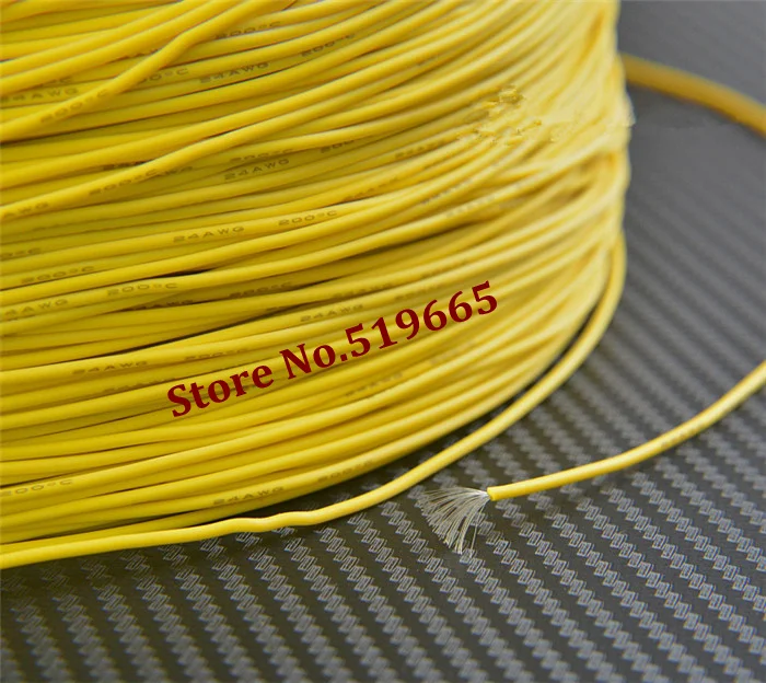 24AWG красный/черный/желтый/синий цвет силиконовый провод мягкий кабель для