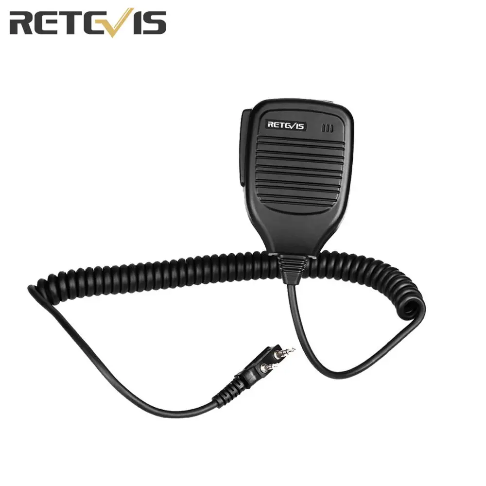 2 Pin PTT Динамик Микрофон для Kenwood BAOFENG UV-5R BF-888S Retevis H777 RT3 RT80 TYT PUXING Ham Радио рация C9001A