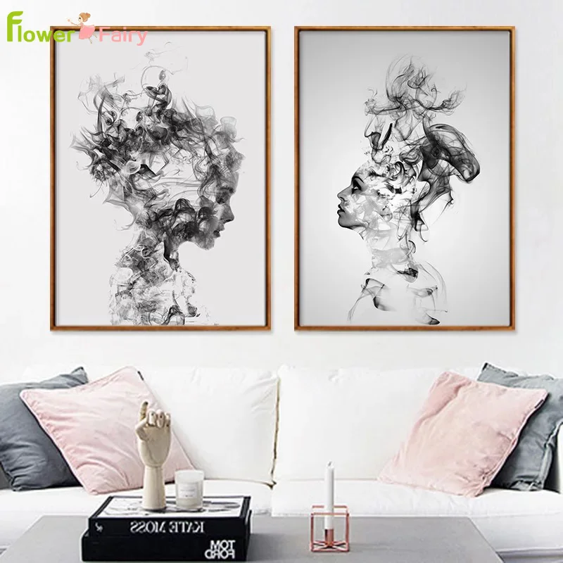 Nordic Abstract Beauty Canvas Painting Poster Picture Posters Ink Prints Wall Art Pictures For Living Room Home Decor Unframed