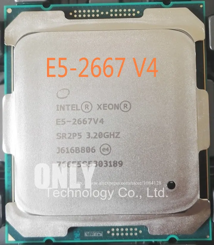 Free shipping E5 2667V4 Original Intel E5 2667 V4 3.20GHZ 8 Core 25M ...