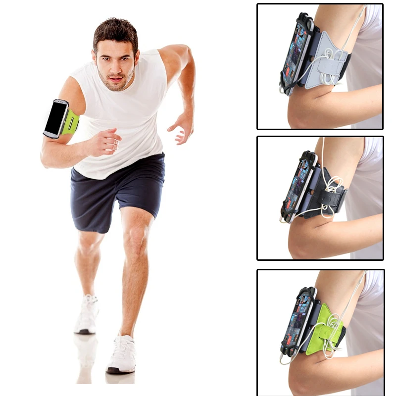

2019 Men Women arm band 180 Degree Rotation arm bag For VUP Cell Phone Running Armband Jogging Gym Armband Bag
