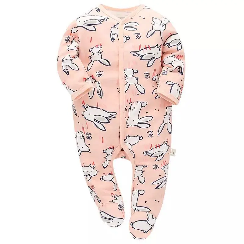 طفل الفتيات بذلة الوليد الرضع الفتيان رومبير 3 6 9 12 أشهر منامة الرضع طويلة الأكمام الملابس