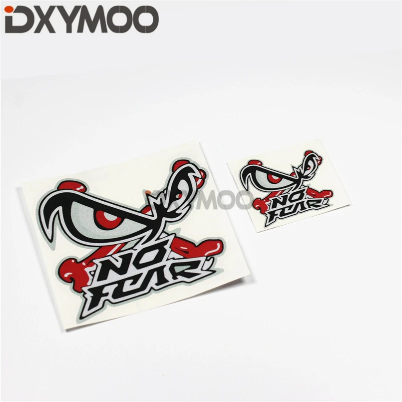 

2PCS Car Sticker Funny Evil Eyes NO FEAR Motorcycle Reflective Decals Auto Decoration Accessories