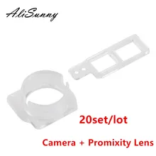 AliSunny 20 компл. Объектив фронтальной камеры для iPhone 8 Plus X XR XS Max 8 P датчик приближения пластиковый держатель зажим Кронштейн наборы деталей