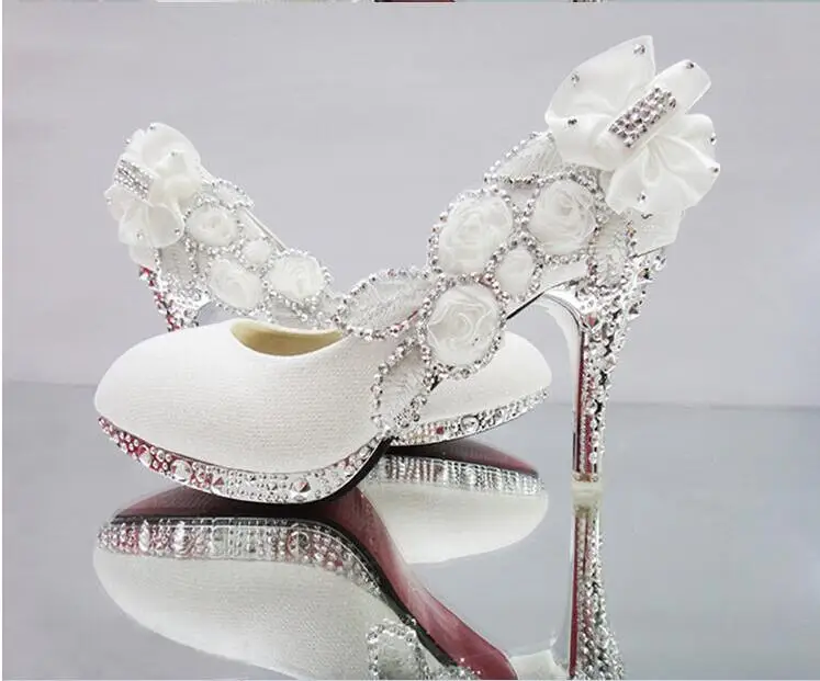 Г., красивые блестящие свадебные вечерние женские туфли на высоком каблуке с кристаллами пикантные женские туфли-лодочки модная свадебная обувь 9 цветов