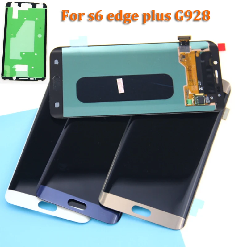 5 7 &quotдля Samsung S6 Edge PLUS G928 G928F lcd дигитайзер сборка для Galaxy EdgePLUS Замена | Мобильные