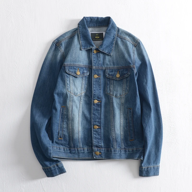 

Jeans Jacket Casual Coat Men Tops Spring Autumn Denim Jacket Men Clothes 2019 Korean Vintage Outwear Jaqueta Masculino ZT2750