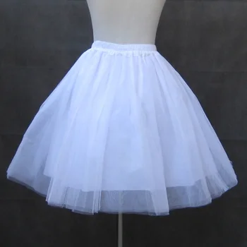 

Lolita Princess for female all-match four layers of Organza Skirt special black and white petticoat.