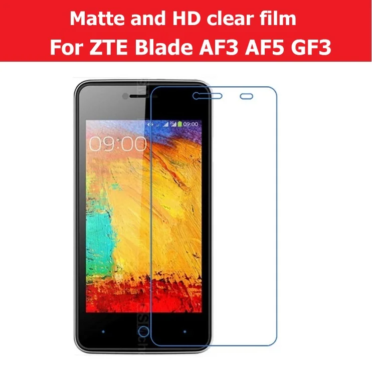 Горячая HD прозрачный глянцевый пленка для ZTE Blade AF3 AF5 4 0 &quotАнтибликовая матовая GF3