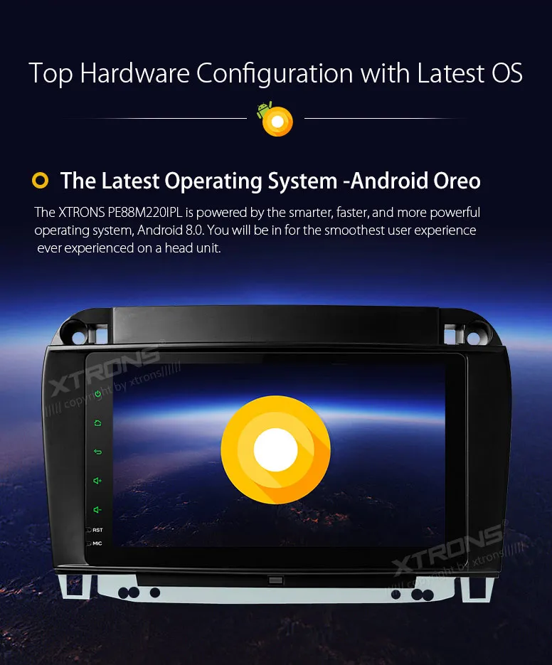 Best 8" Android 8.0 OS Car Multimedia Navigation GPS Radio for Mercedes-Benz S-Class W220 1998-2005 with Car Play Function Support 5