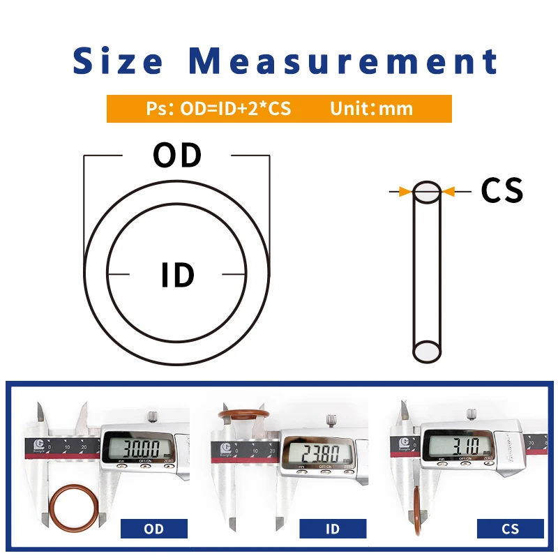 10 шт./лот коричневый Фтор-каучук уплотнительные кольца уплотнения 2,4 мм Толщина 8/9/10/12/13/14/15/16/17/18/19/20 мм OD уплотнительное кольцо кольца шайба