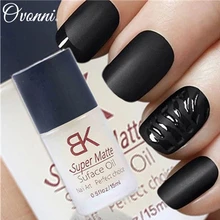 BK Magic Super Matte Transfiguration Nail Polish Top Coat Frosted Surface Oil Nail Art For Women Beauty Makeup