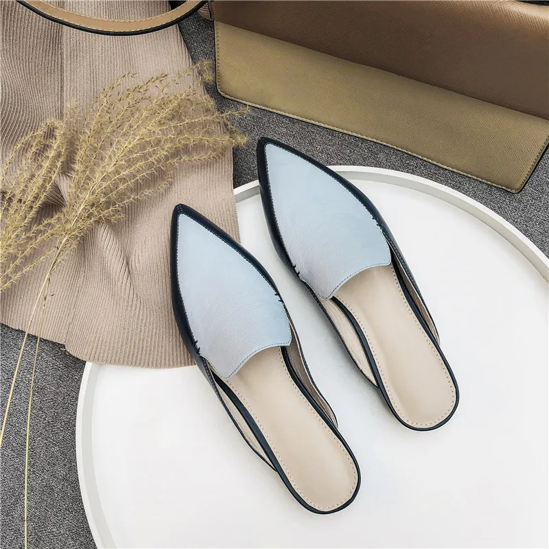 MORAZORA/2019 г. новое поступление, женские тапочки, обувь из натуральной кожи, летняя обувь для улицы, смешанные цвета, удобная повседневная