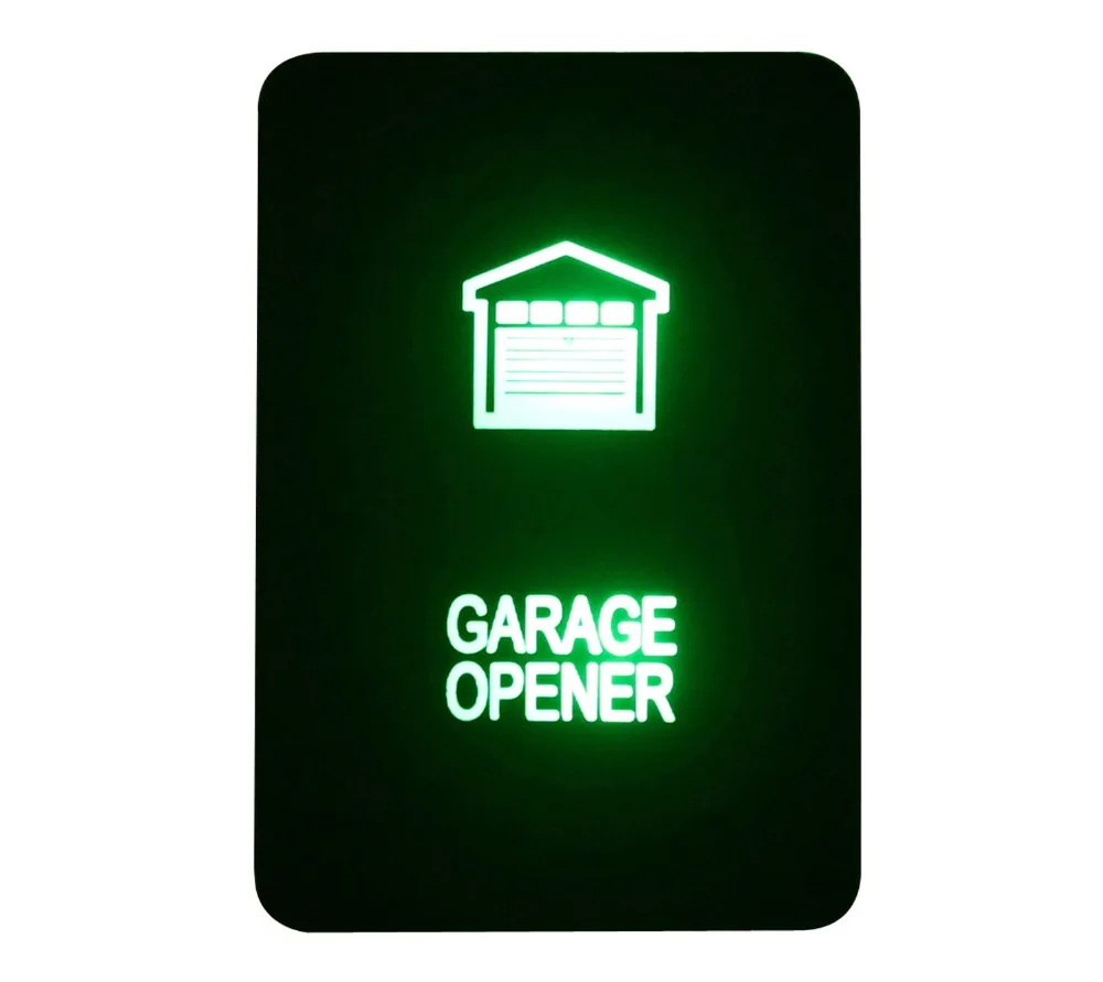Зеленый светодиодный переключатель DIY 12 В, 3 ампер, Открыватель гаража, Мгновенный кнопочный переключатель ВКЛ-ВЫКЛ для Hilux Prado 150 200 Toyota Rav4