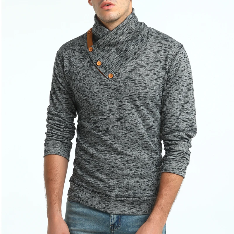 

Men 'S Pullover Sweaters 2018 Brand New Design Casual Sweater Turtleneck Slim Fit Knitting Mens Sweaters Men Pullover Men