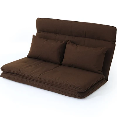 Модный раскладной диван-кровать с татами в японском стиле, модный теплый многофункциональный диван-кровать в спальню для двуспальной односпальной кровати - Цвет: Double Brown
