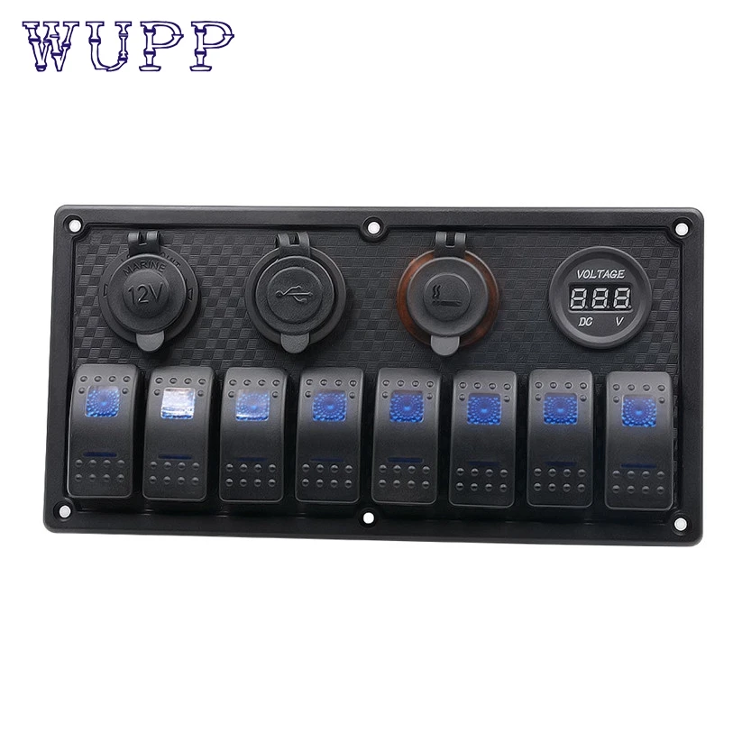 

Car-styling wupp Switches Waterproof Car Auto Boat Marine LED Rocker Switch Panel Circuit Breakers td10 dropship
