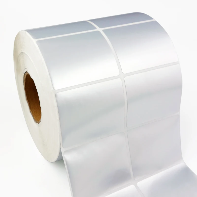  5000 Stickers Matt Silver PET Barcode Label Rolls 40MM X 30MM 