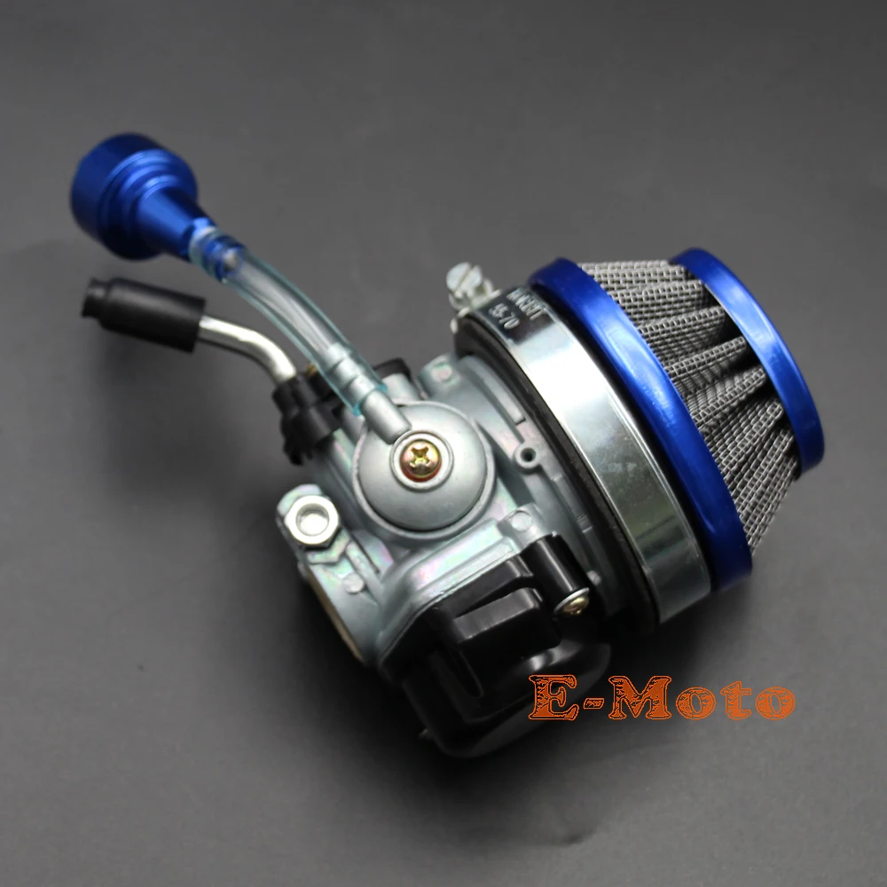 Карбюратор Racing Carb Синий воздушный фильтр с ЧПУ для 49 50 60 66 80 куб. См 2 тактный