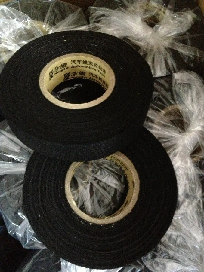 2Pcs 19mm x 25m Wiring Loom Harness Adhesive Cloth Fabric Tape Cable Loom