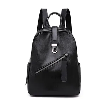 

women backpack leather backpacks for girls teenagers school bag ladies shoulder bag waterproof anti-theft large backpack
