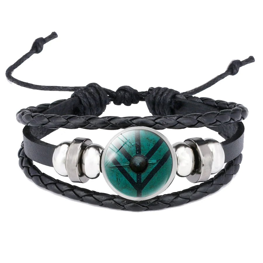 Мужской браслет с компасом Viking Vegvisir Вертлюг нордические руны для ювелирных
