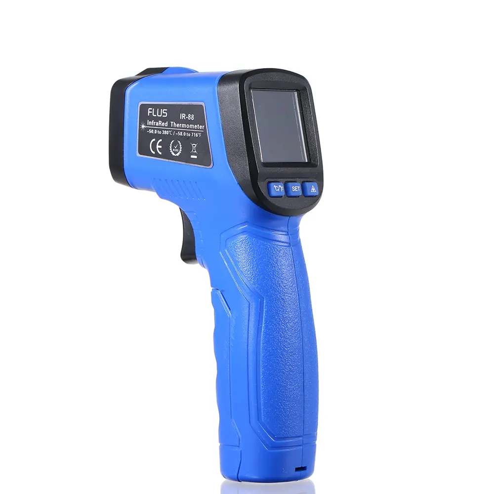 

LCD Display Laser IR Infrared Thermometer Non-contact Handheld Pyrometer Digital Temperature Thermoregulator Tester Thermostat