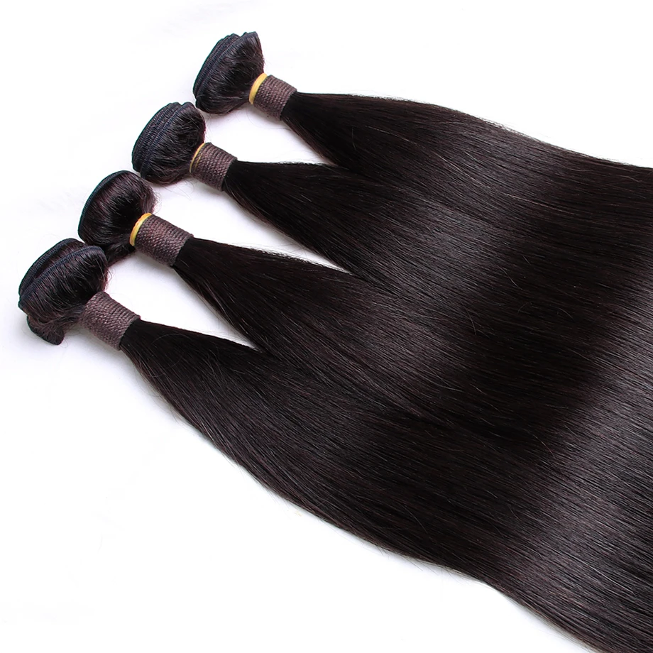Limited Clover Leaf бразильский Прямо Девы необработанные человеческие 4 Связки Cabelo Tissage
